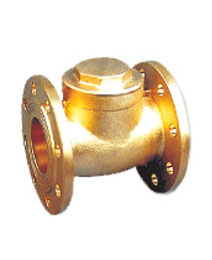 黃(huang)銅法蘭止回閥